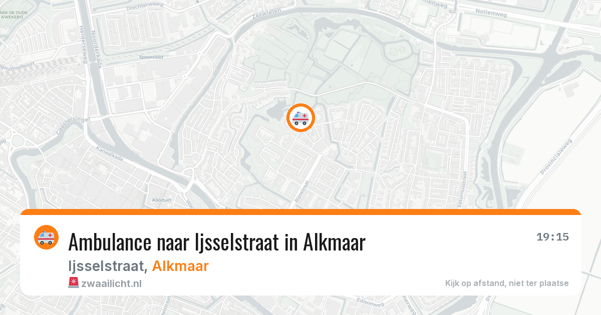Ambulance naar Ijsselstraat in Alkmaar — 11 aug 2026