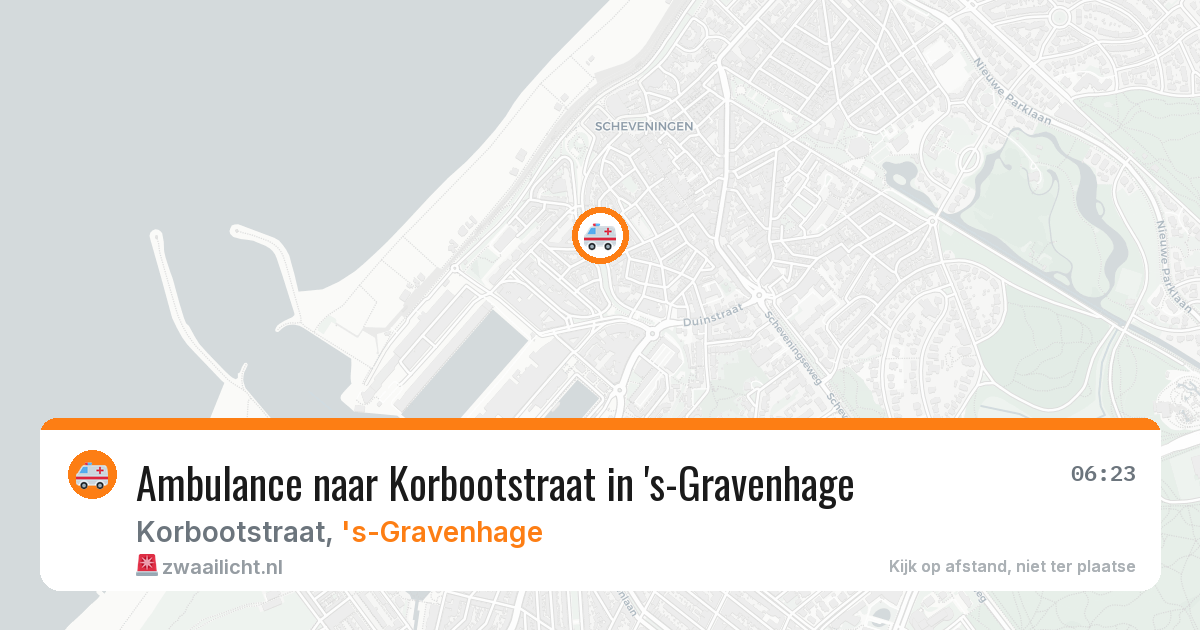 Ambulance naar Korbootstraat in 's-Gravenhage — 12 jul 2026