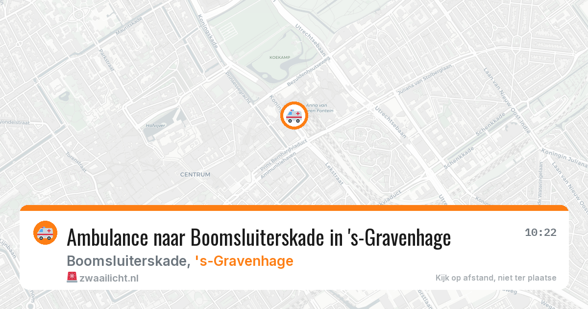 Ambulance naar Boomsluiterskade in 's-Gravenhage — 2 apr 2026