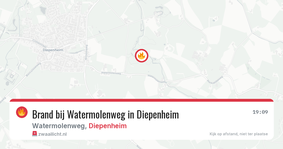 Brand bij Watermolenweg in Diepenheim — 2 jul 2026