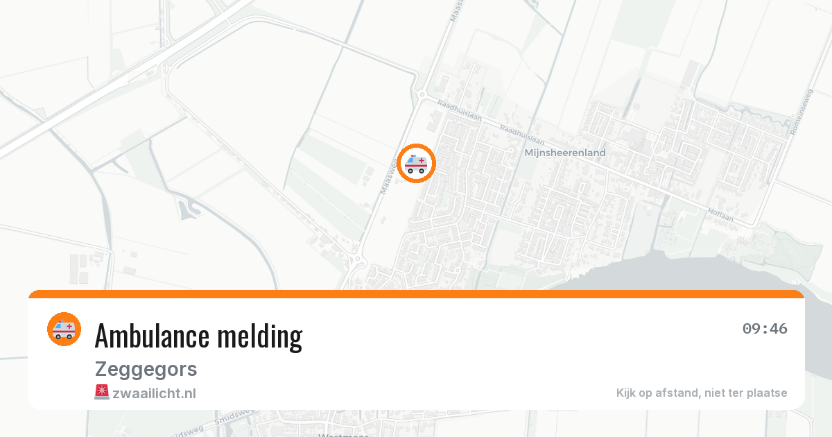 Ambulance melding — 7 mei 2026