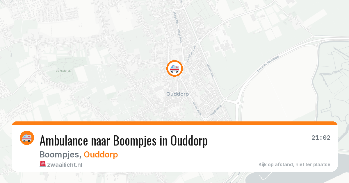 Ambulance naar Boompjes in Ouddorp — 7 aug 2026