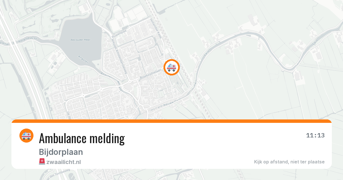 Ambulance melding — 30 jan 2026