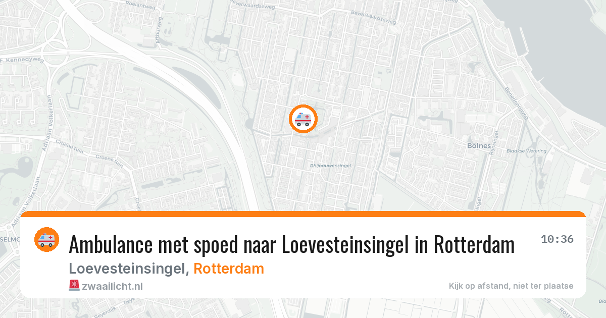 Ambulance met spoed naar Loevesteinsingel in Rotterdam — 20 mei 2026
