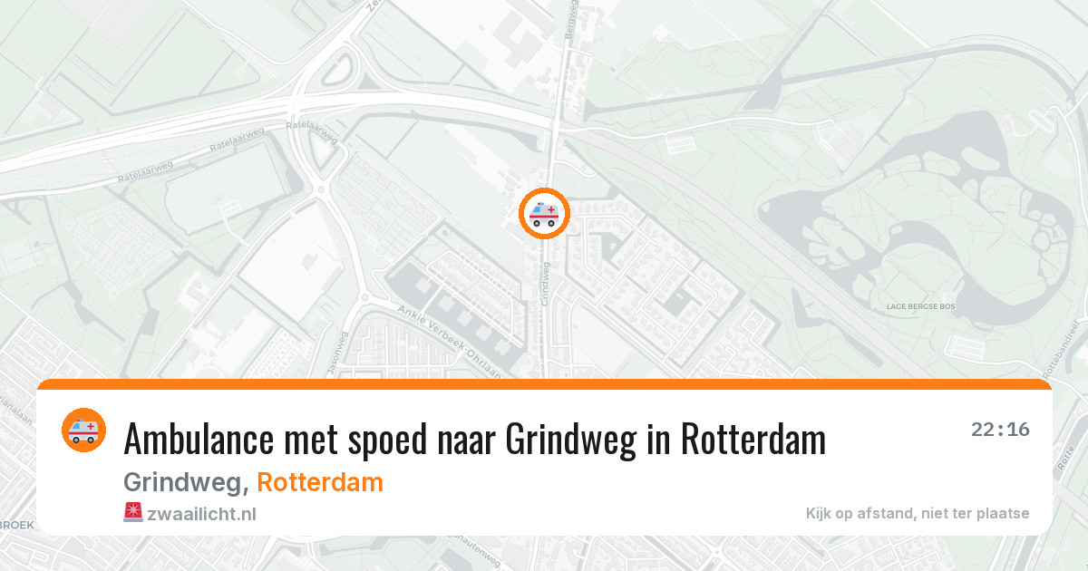 Ambulance met spoed naar Grindweg in Rotterdam — 18 mrt 2026