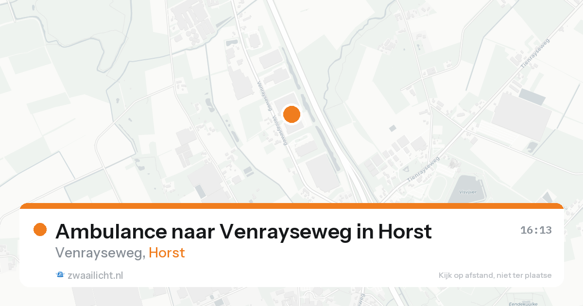 Ambulance naar Venrayseweg in Horst — 24 aug 2026