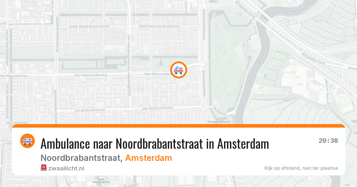Ambulance naar Noordbrabantstraat in Amsterdam — 14 mei 2026
