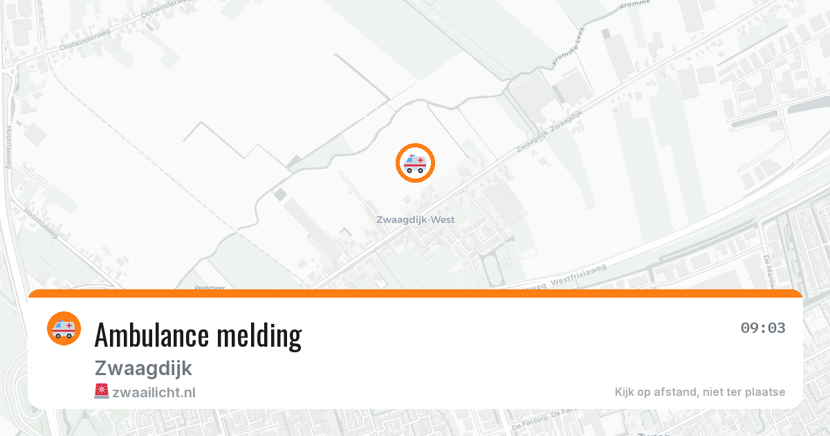 Ambulance melding — 1 apr 2026