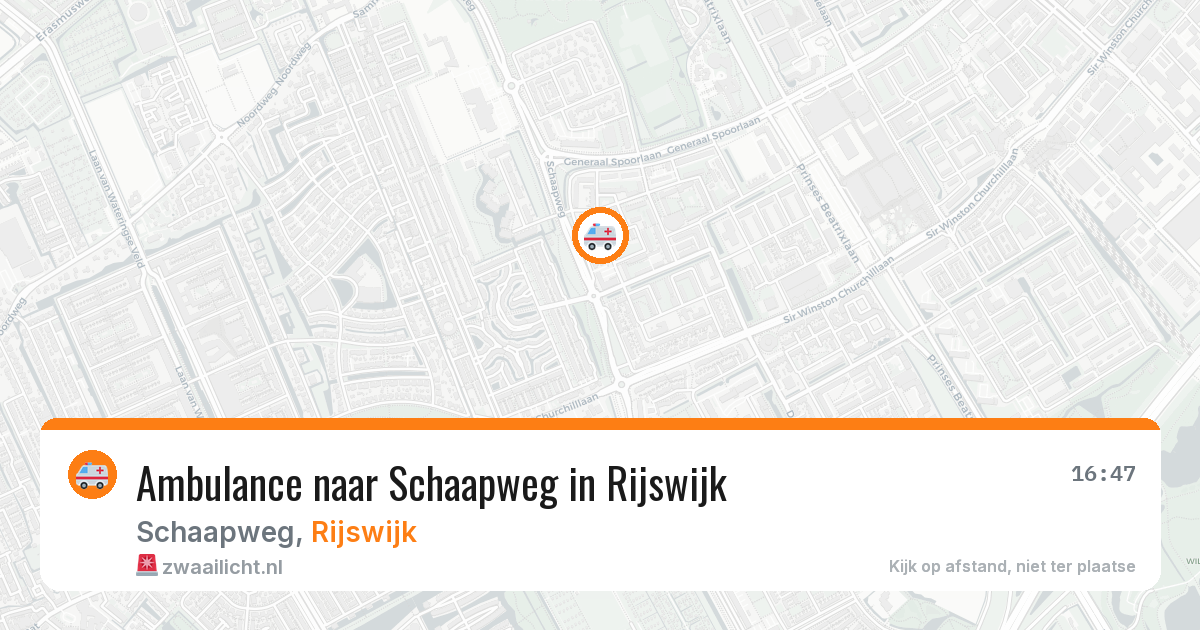 Ambulance naar Schaapweg in Rijswijk — 7 jun 2026