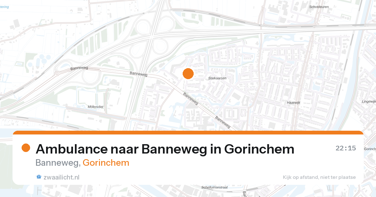 Ambulance naar Banneweg in Gorinchem — 26 aug 2026