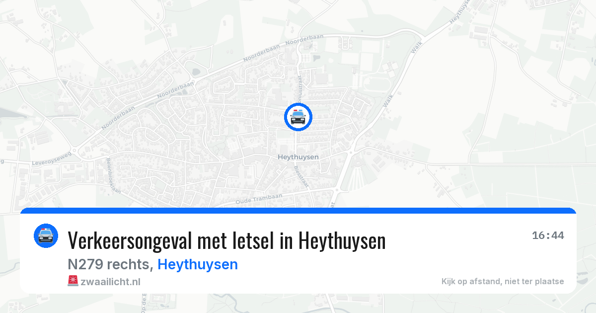 Verkeersongeval met letsel in Heythuysen — 4 apr 2026