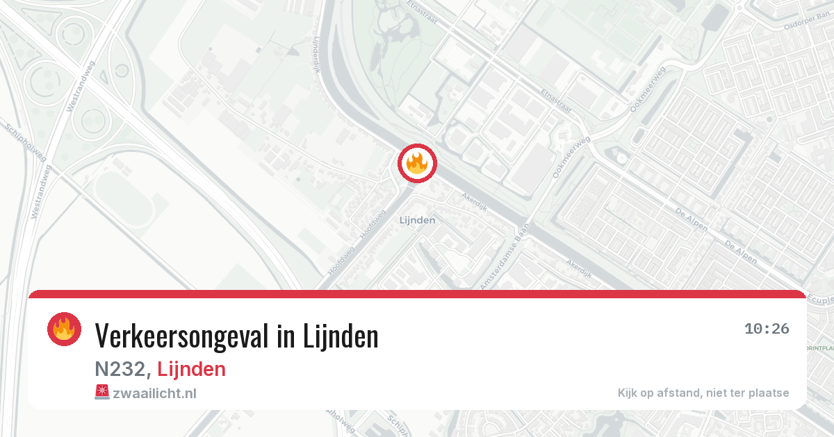 Verkeersongeval in Lijnden — 6 jul 2026
