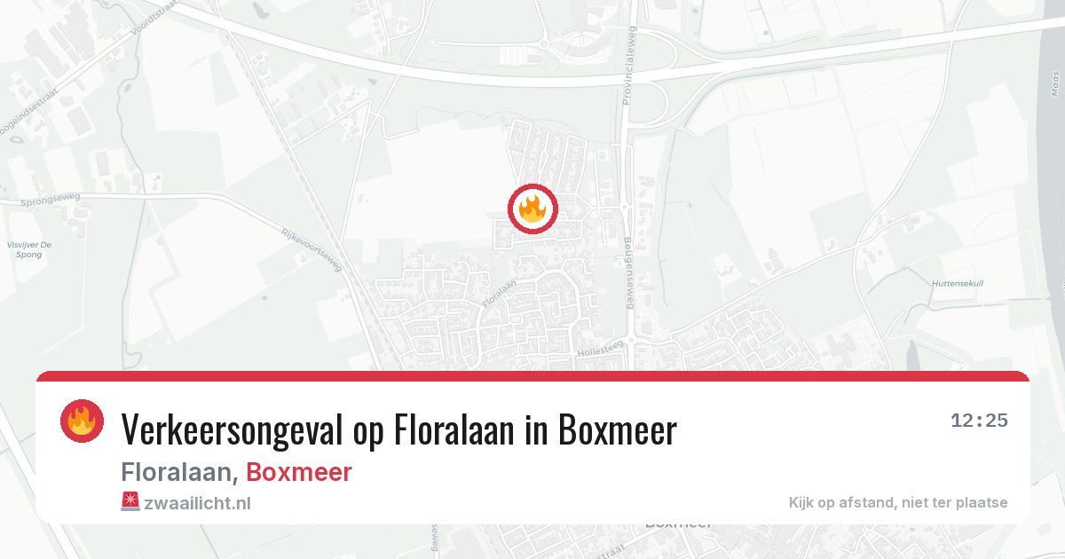 Verkeersongeval op Floralaan in Boxmeer — 13 jul 2026