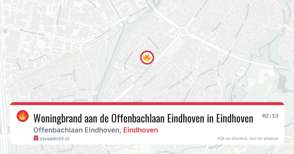 Woningbrand aan de Offenbachlaan Eindhoven in Eindhoven — 30 apr 2026