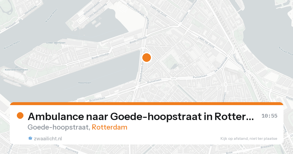 Ambulance naar Goede-hoopstraat in Rotterdam — 17 aug 2026