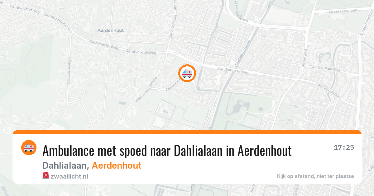 Ambulance met spoed naar Dahlialaan in Aerdenhout — 11 apr 2026