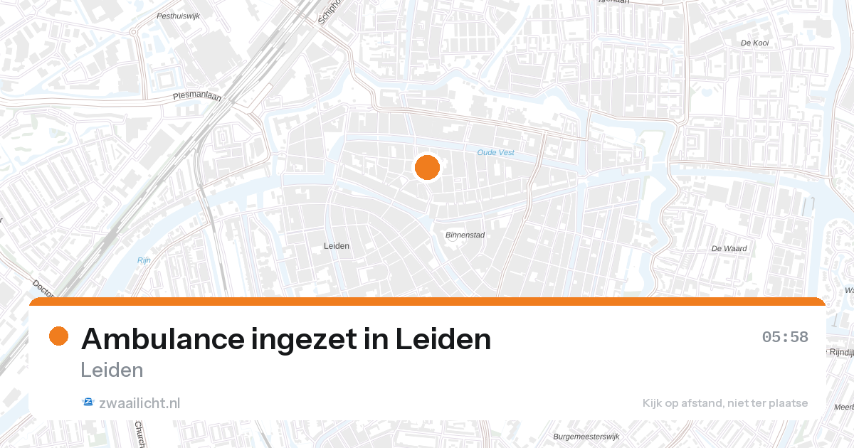 Ambulance ingezet in Leiden — 7 feb 2026