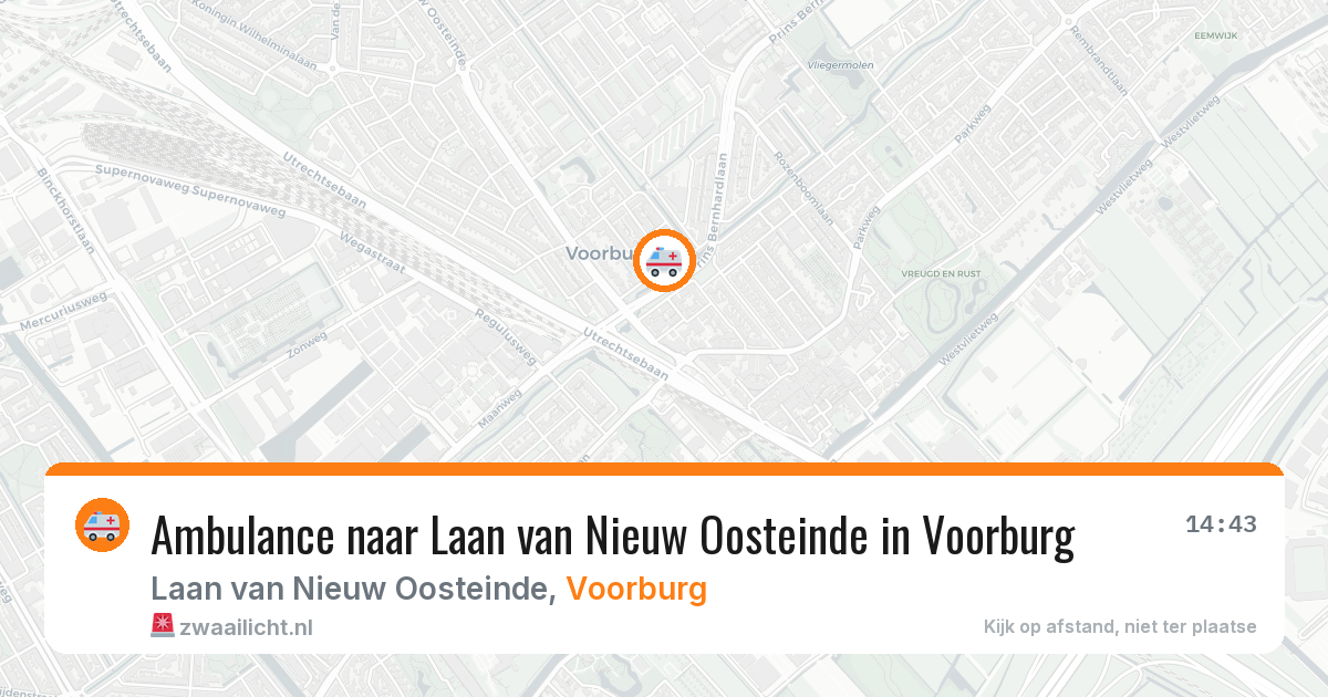 Ambulance naar Laan van Nieuw Oosteinde in Voorburg — 15 jun 2026