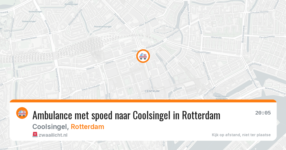 Ambulance met spoed naar Coolsingel in Rotterdam — 8 feb 2026