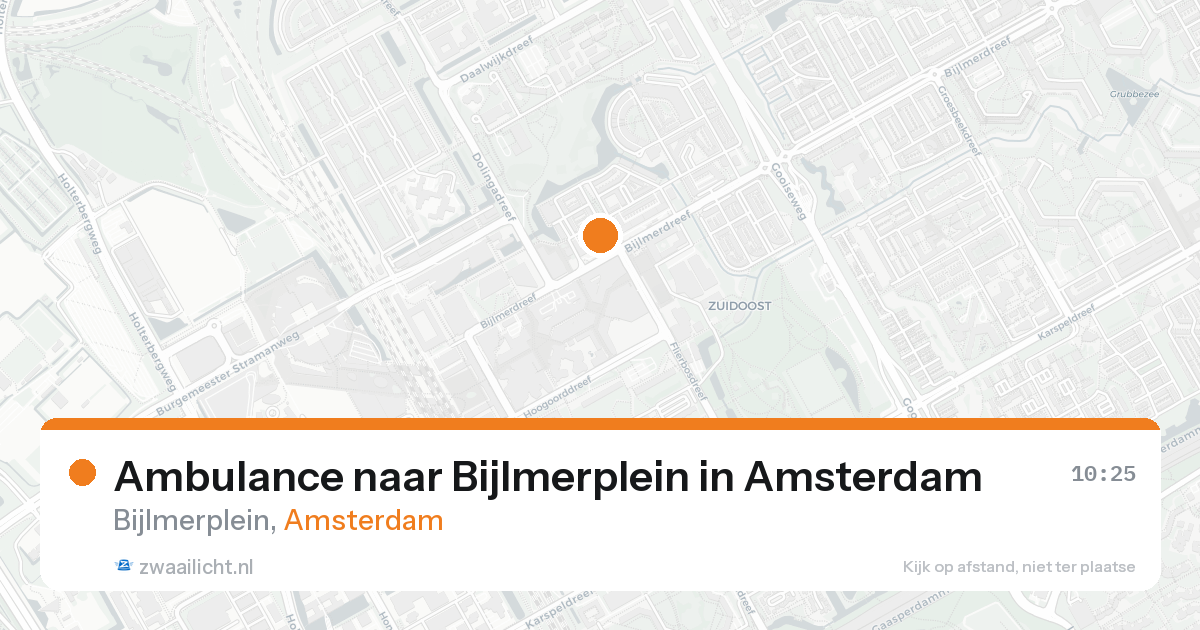 Ambulance naar Bijlmerplein in Amsterdam — 8 feb 2026