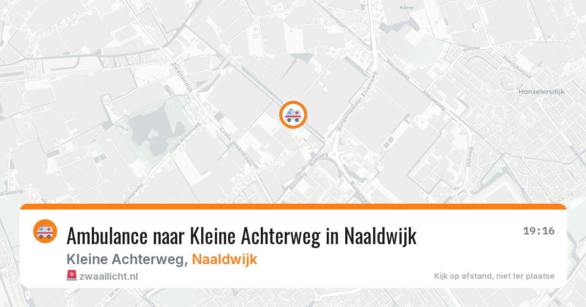 Ambulance naar Kleine Achterweg in Naaldwijk — 27 jul 2026