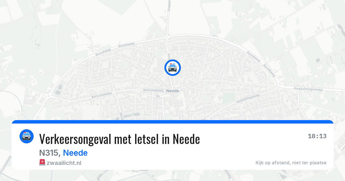 Verkeersongeval met letsel in Neede — 14 jun 2026