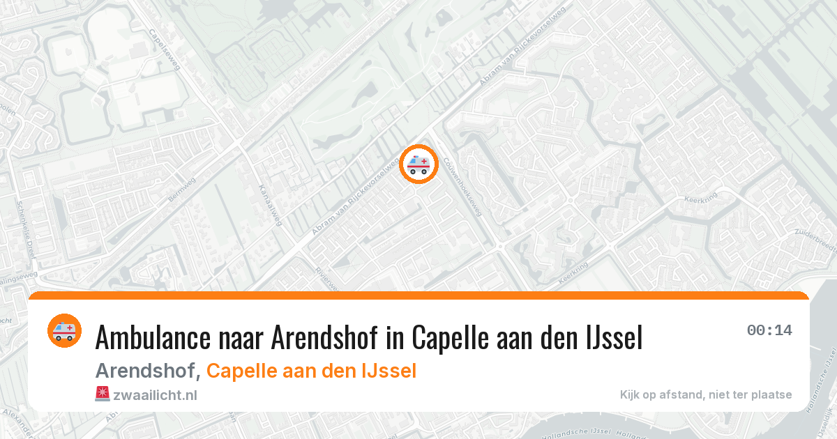 Ambulance naar Arendshof in Capelle aan den IJssel — 28 mei 2026