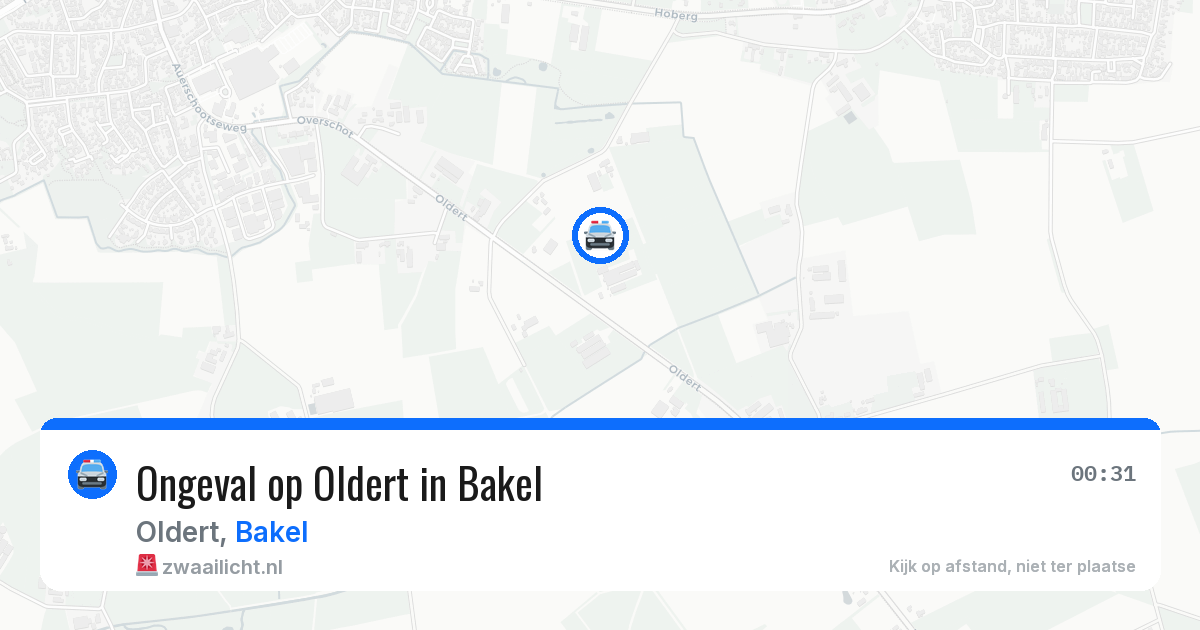 Ongeval op Oldert in Bakel — 17 jun 2026