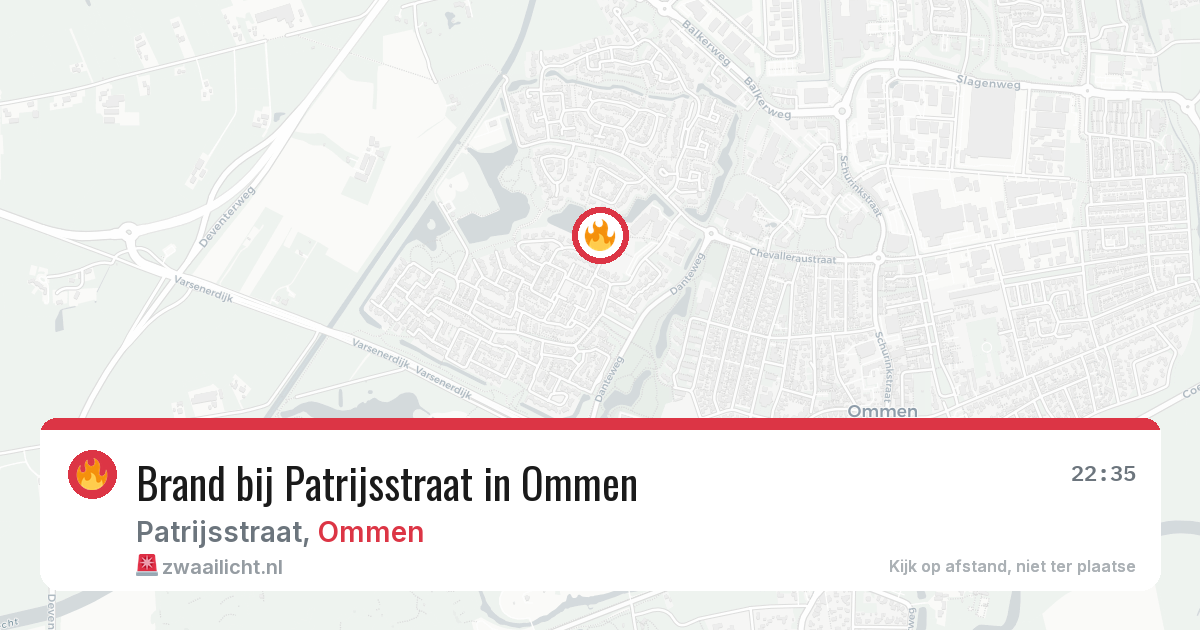 Brand bij Patrijsstraat in Ommen — 2 apr 2026