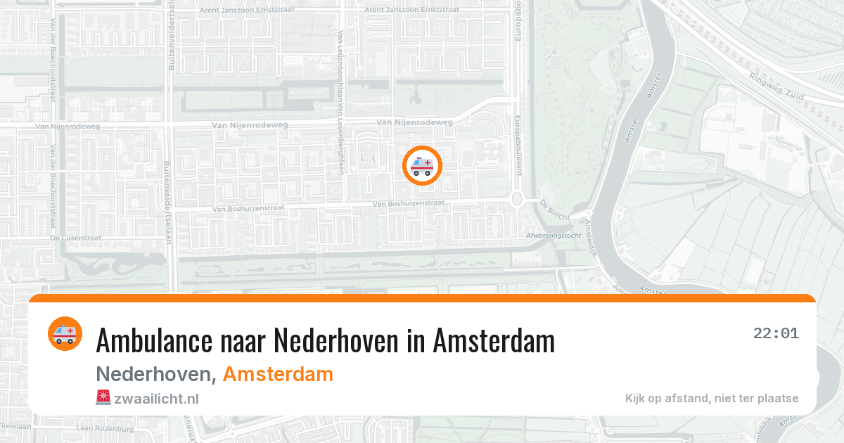 Ambulance naar Nederhoven in Amsterdam — 27 jun 2026