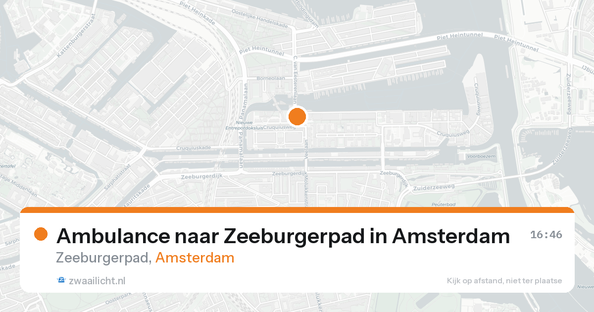 Ambulance naar Zeeburgerpad in Amsterdam — 31 jan 2026