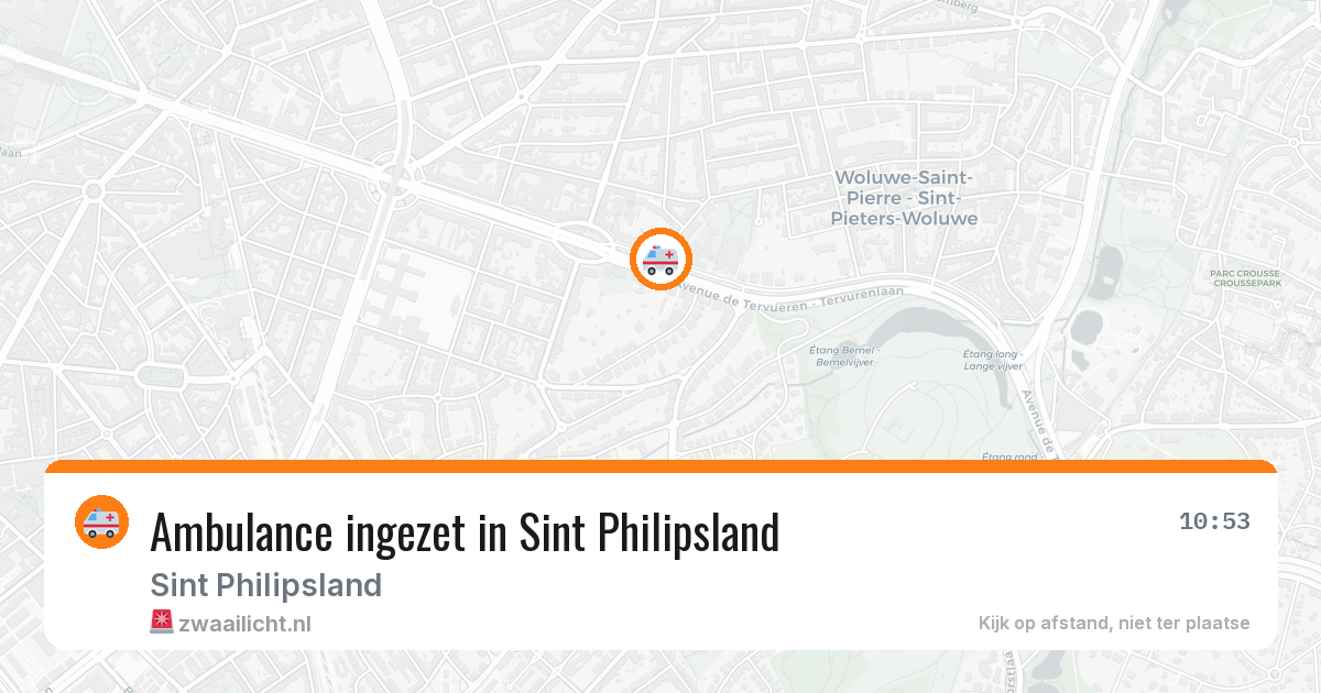 Ambulance ingezet in Sint Philipsland — 16 mrt 2026
