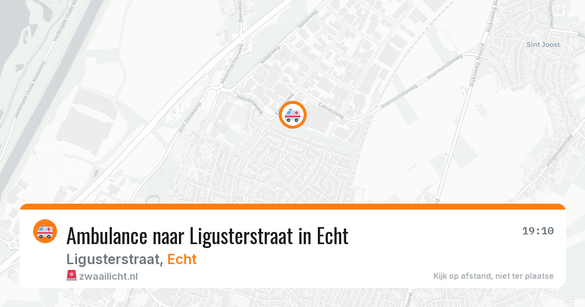 Ambulance naar Ligusterstraat in Echt — 26 jul 2026