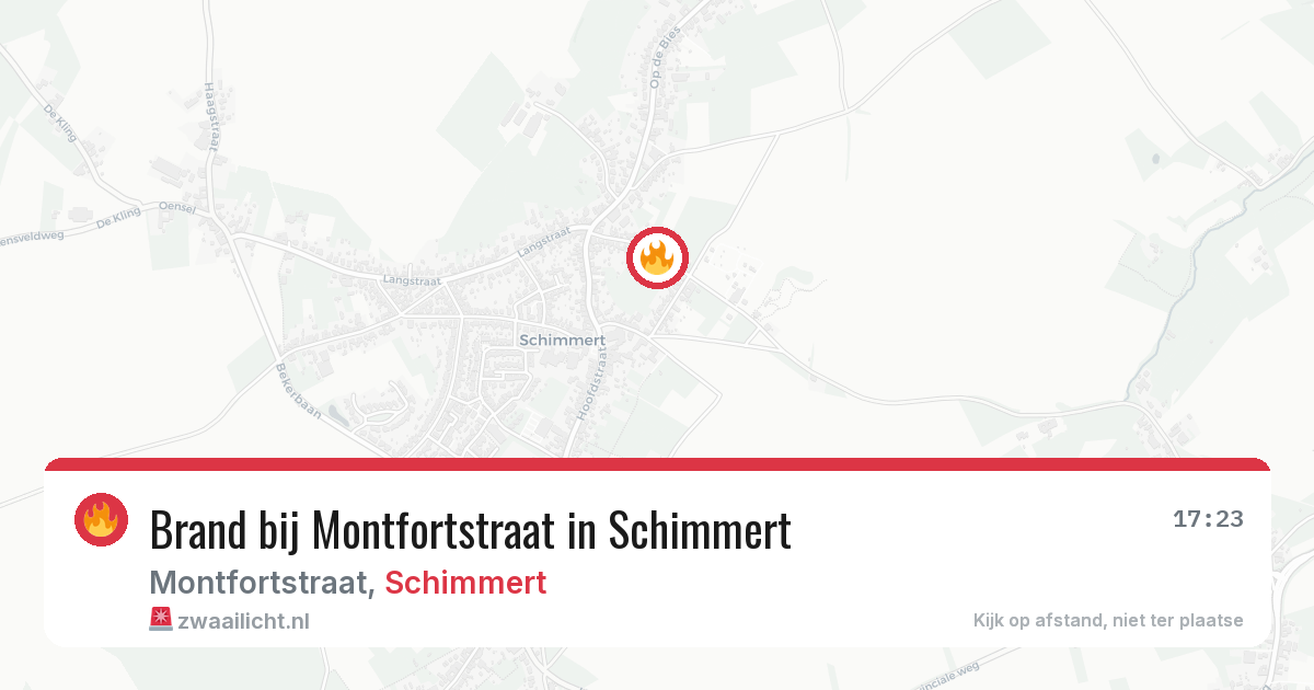 Brand bij Montfortstraat in Schimmert — 7 apr 2026