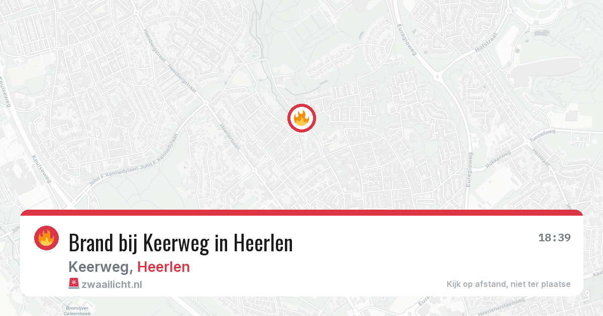 Brand bij Keerweg in Heerlen — 30 mei 2026