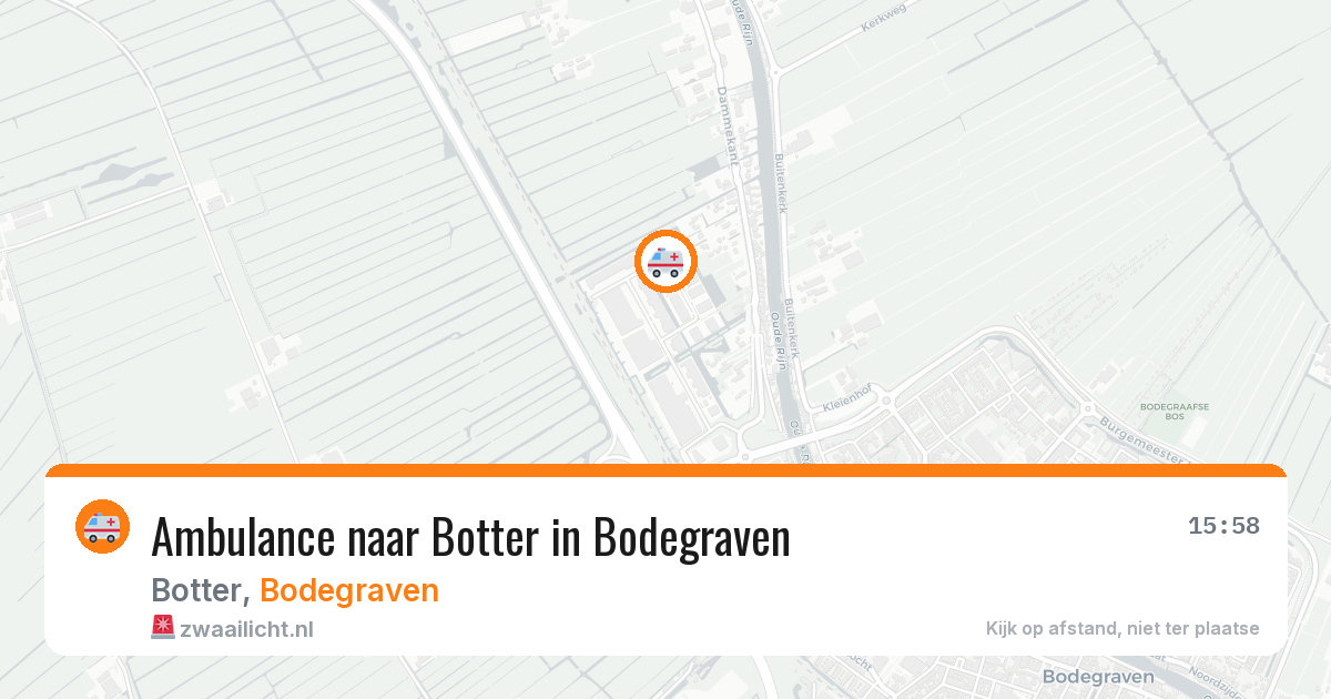 Ambulance naar Botter in Bodegraven — 3 jul 2026
