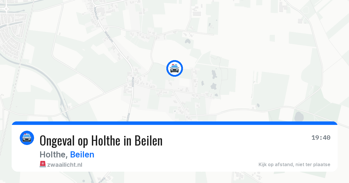 Ongeval op Holthe in Beilen — 17 jan 2026