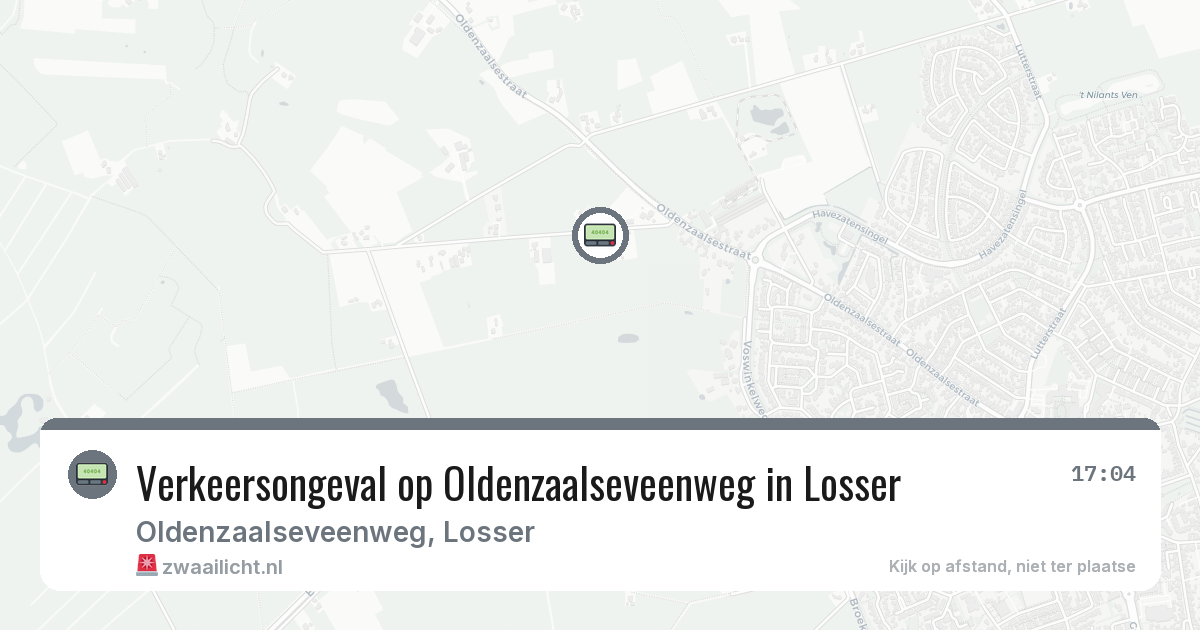 Verkeersongeval op Oldenzaalseveenweg in Losser — 21 jul 2026