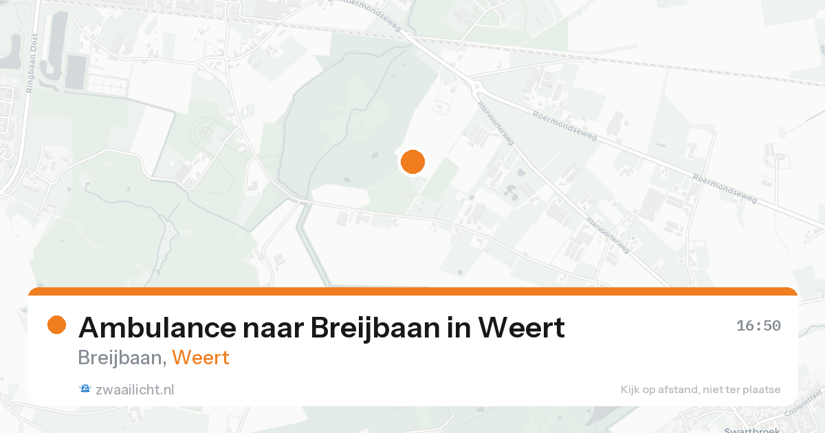 Ambulance naar Breijbaan in Weert — 23 aug 2026