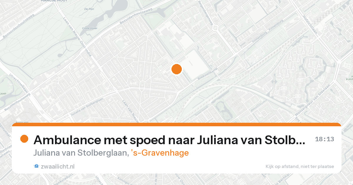 Ambulance met spoed naar Juliana van Stolberglaan in 's-Gravenhage — 2 mei 2026