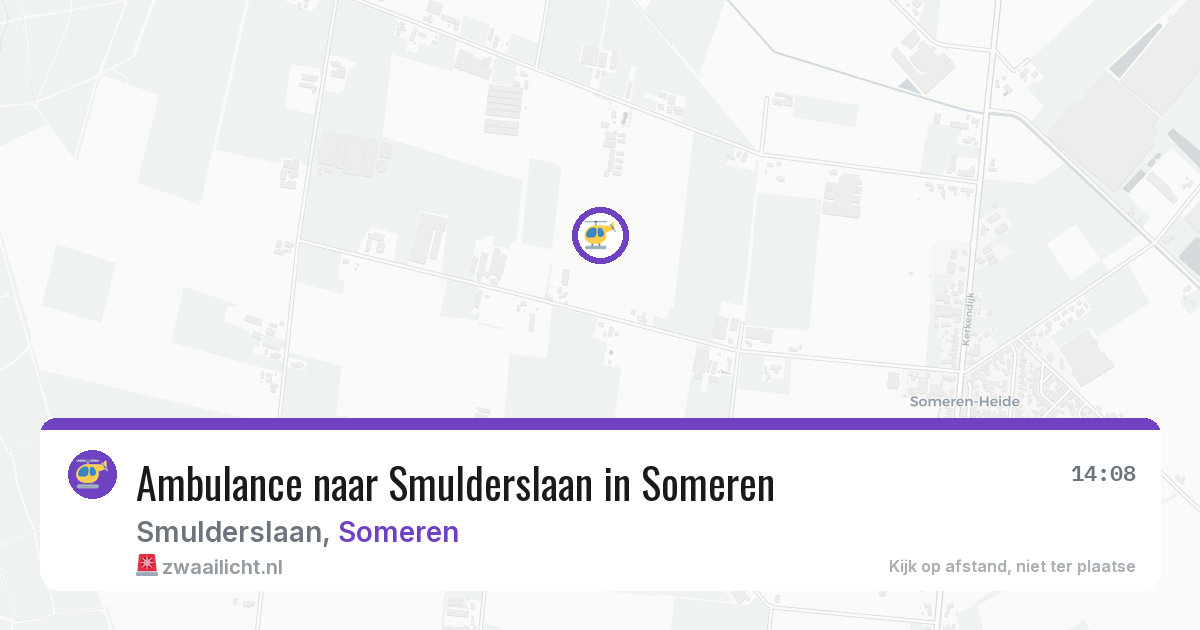 Ambulance naar Smulderslaan in Someren — 6 jun 2026