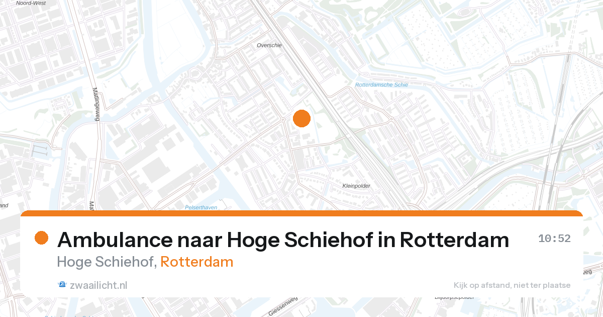 Ambulance naar Hoge Schiehof in Rotterdam — 28 aug 2026