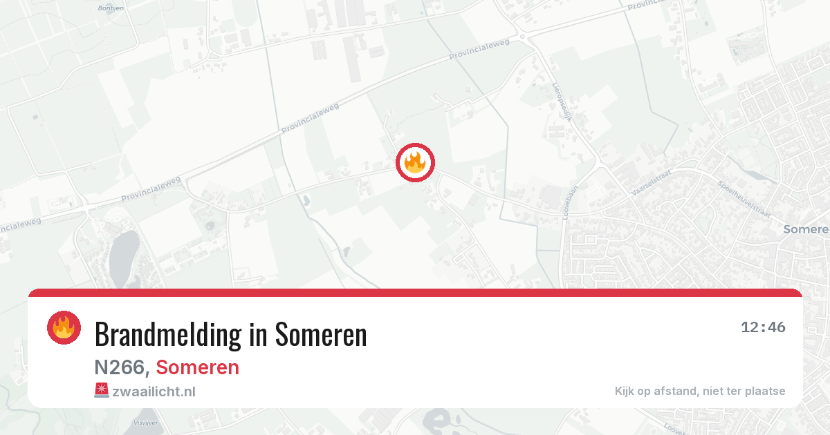 Brandmelding in Someren — 12 mrt 2026