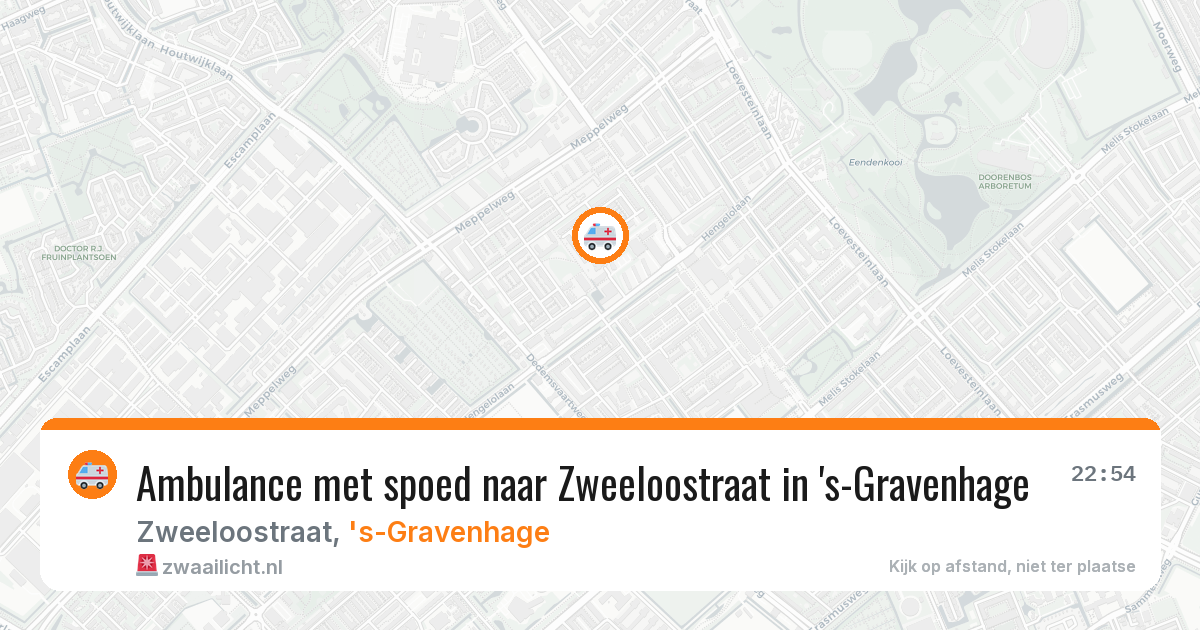 Ambulance met spoed naar Zweeloostraat in 's-Gravenhage — 30 apr 2026
