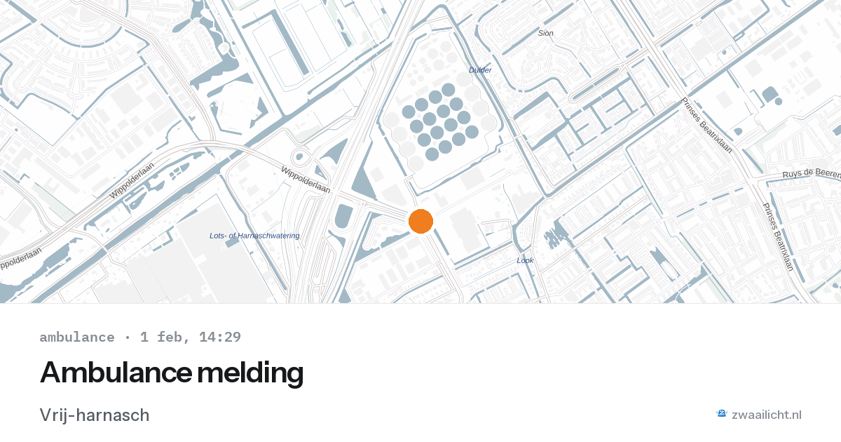 Ambulance melding — 1 feb 2026