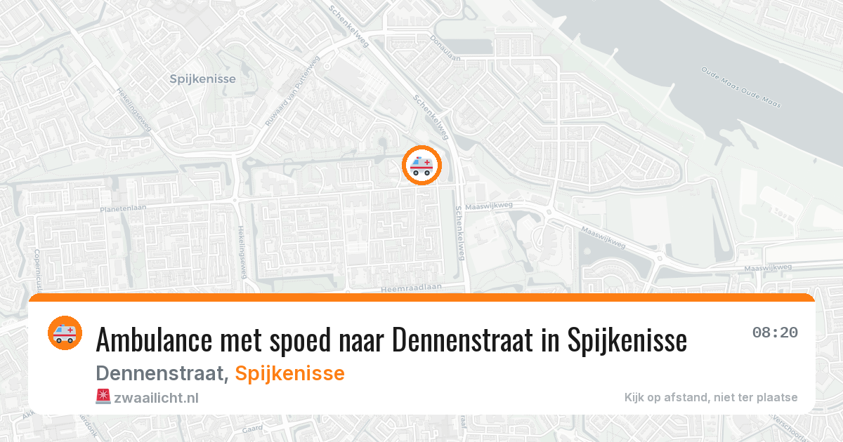 Ambulance met spoed naar Dennenstraat in Spijkenisse — 14 jun 2026