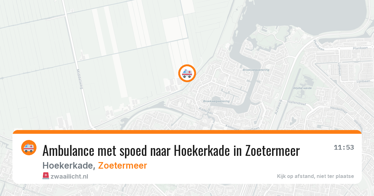 Ambulance met spoed naar Hoekerkade in Zoetermeer — 12 feb 2026