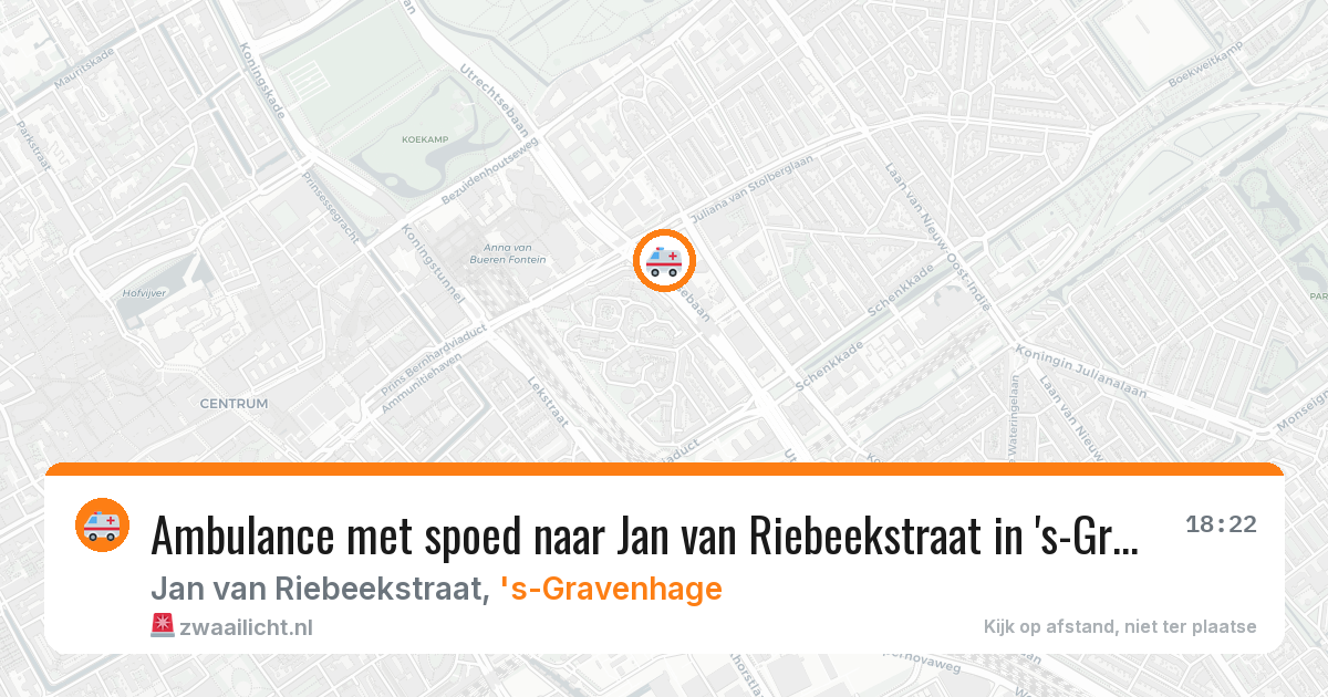 Ambulance met spoed naar Jan van Riebeekstraat in 's-Gravenhage — 27 mei 2026