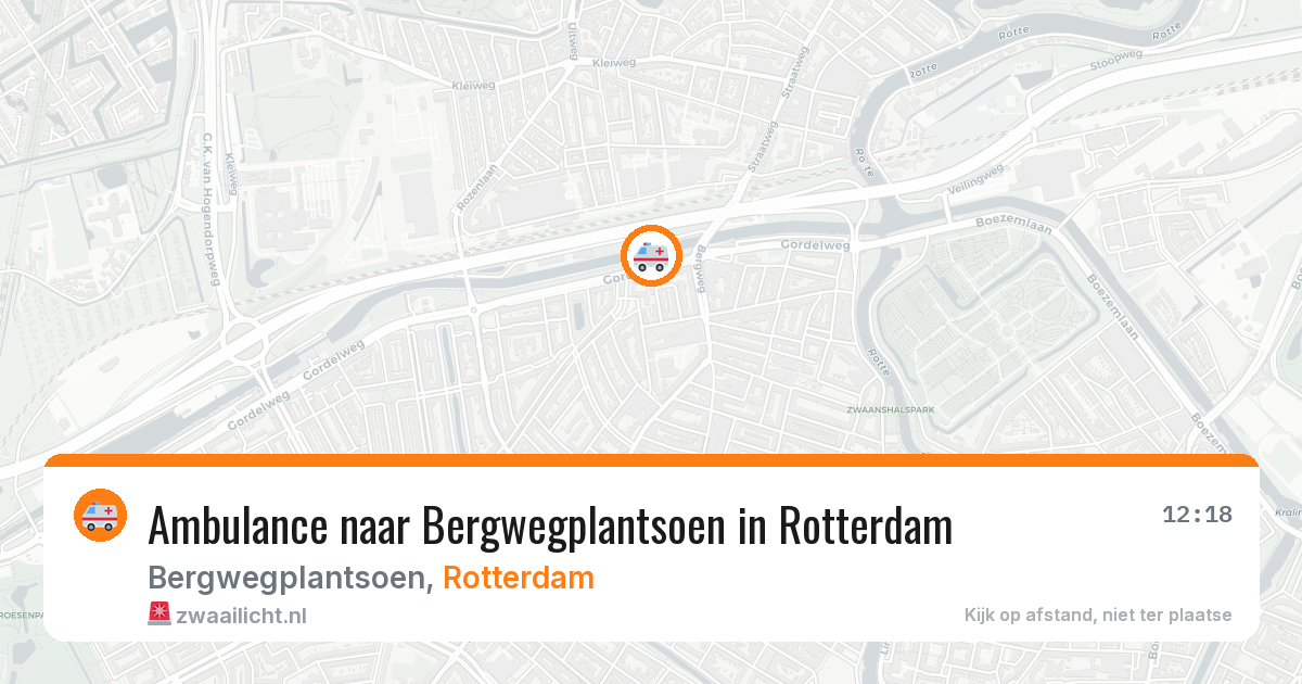 Ambulance naar Bergwegplantsoen in Rotterdam — 4 jun 2026