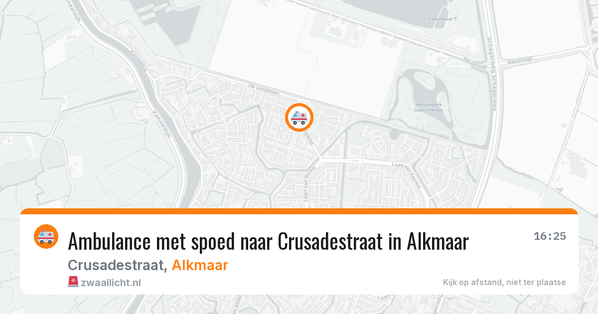 Ambulance met spoed naar Crusadestraat in Alkmaar — 23 jan 2026